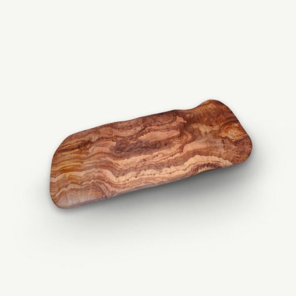 Planche à découper de forme aléatoire en bois d'olivier